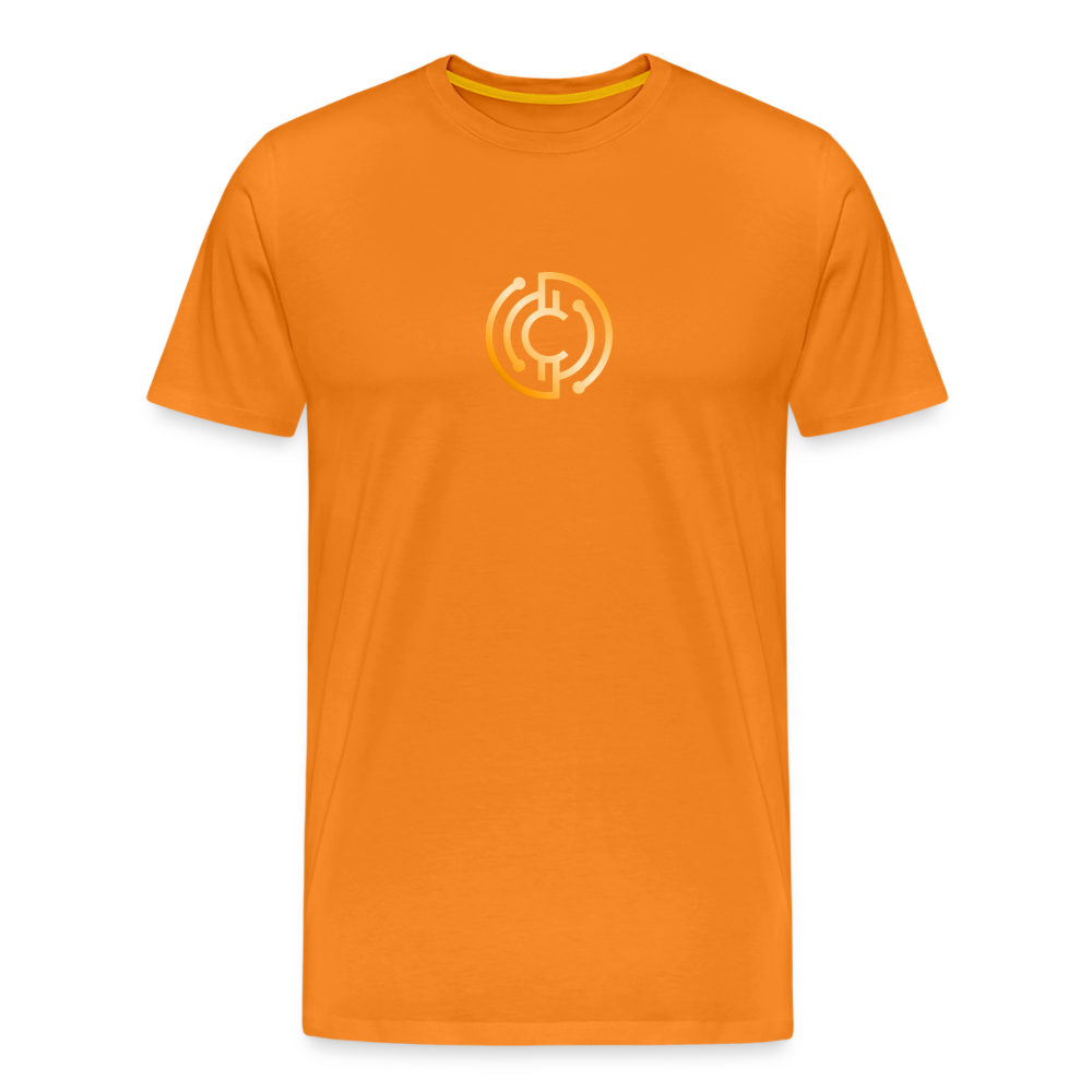 Männer Premium T-Shirt - The City + Logo - Iron Man Edition - Orange