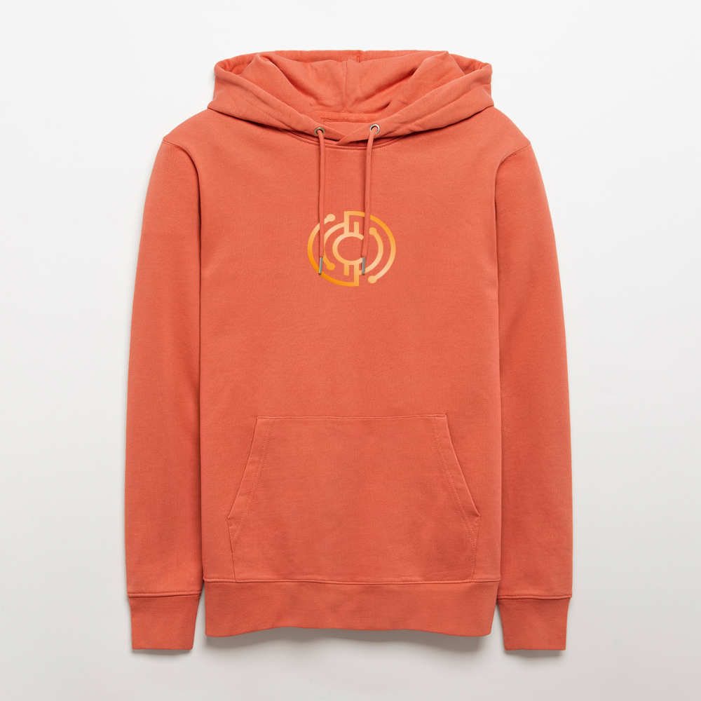 Männer Bio-Hoodie Logo - Iron Man Edition - Hellrot