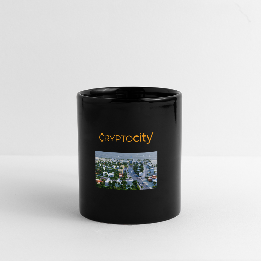 Tasse Crypto City - Schwarz