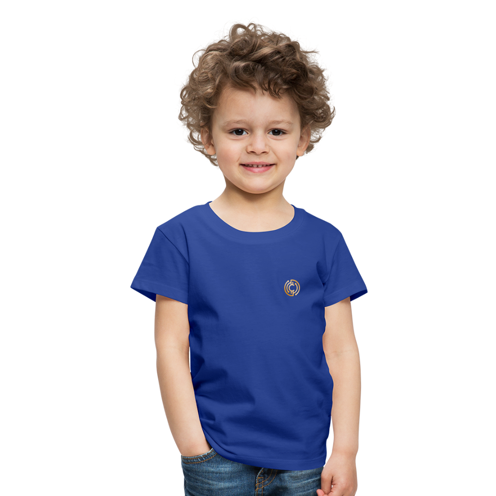 Kinder Premium T-Shirt Logo - Königsblau