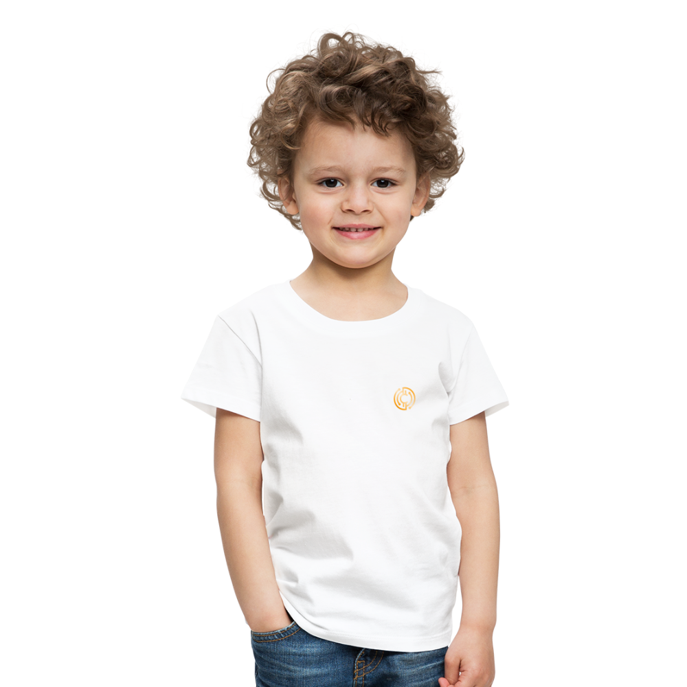 Kinder Premium T-Shirt Logo - Weiß