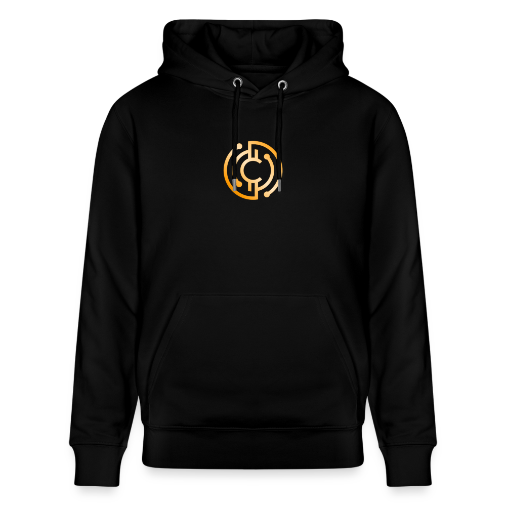 Männer Bio-Hoodie The City + Logo - Iron Man Edition - Schwarz