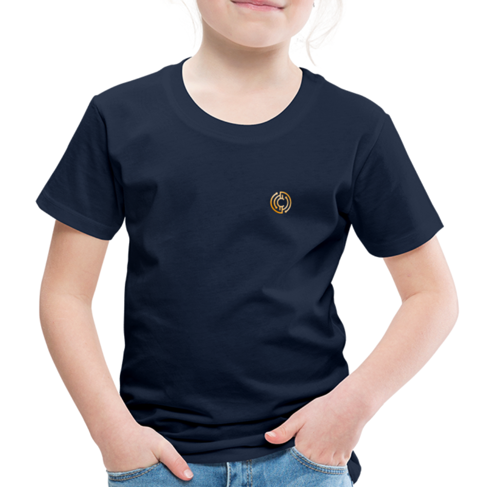 Kinder Premium T-Shirt Logo - Navy