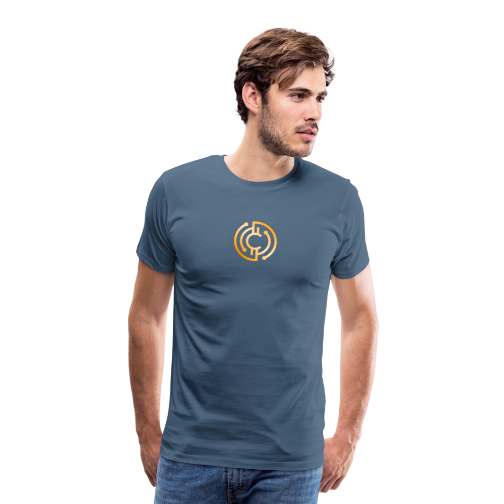 Männer Premium T-Shirt - The City + Logo - Iron Man Edition - Blaugrau