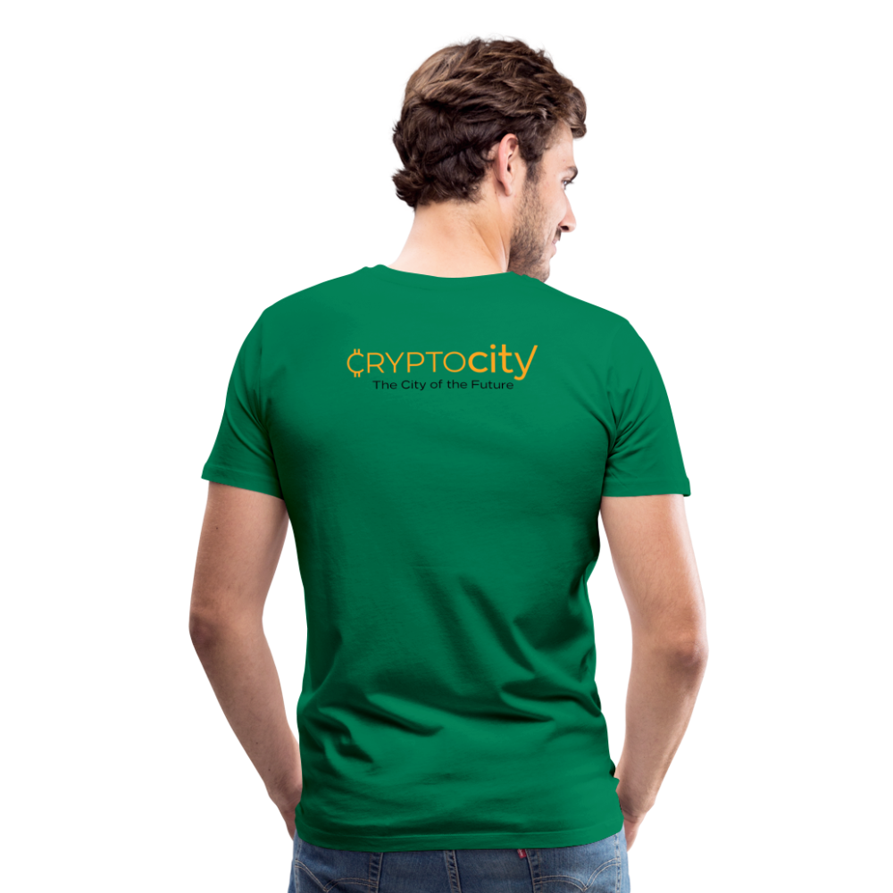 Männer Premium T-Shirt The City + Logo - Kelly Green