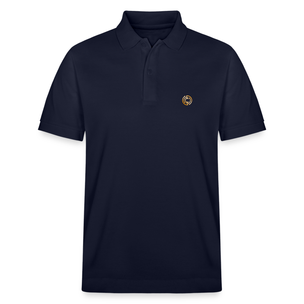 Bio-Poloshirt Herren Logo - Navy