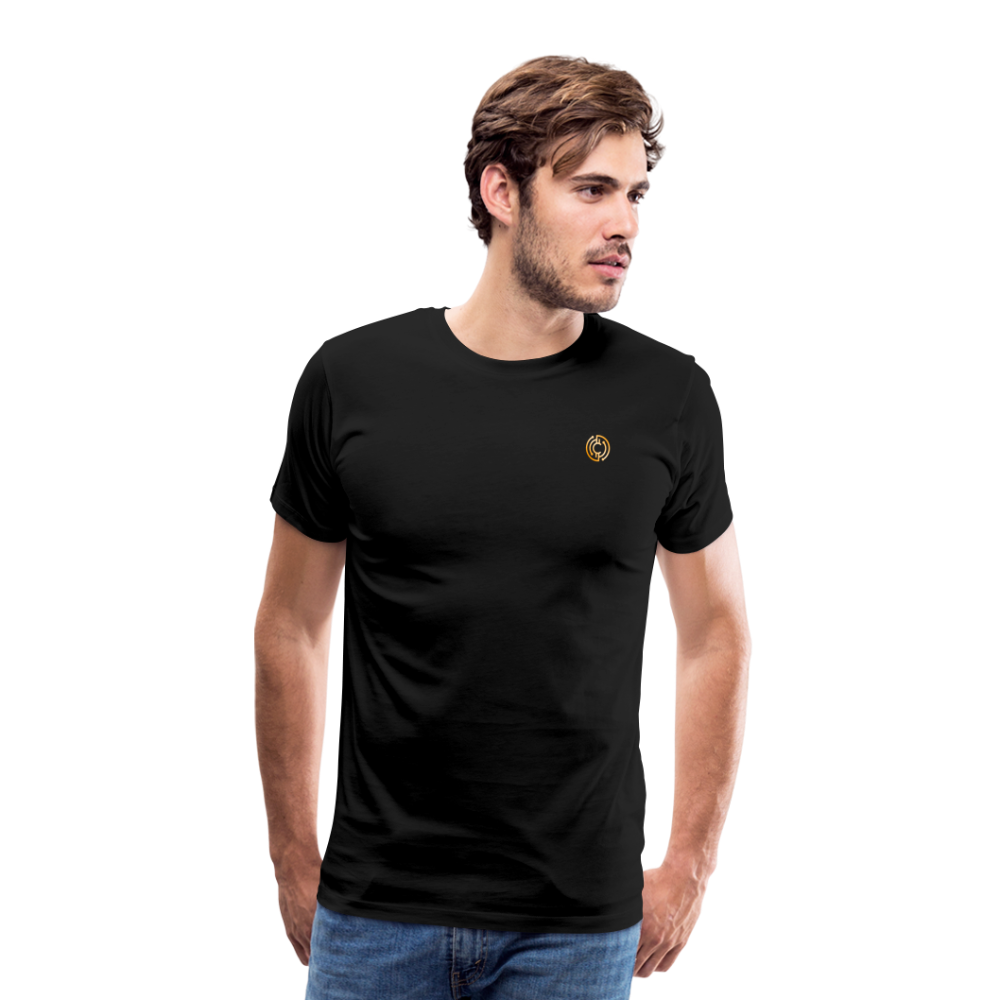 Männer Premium T-Shirt The City + Logo - Schwarz