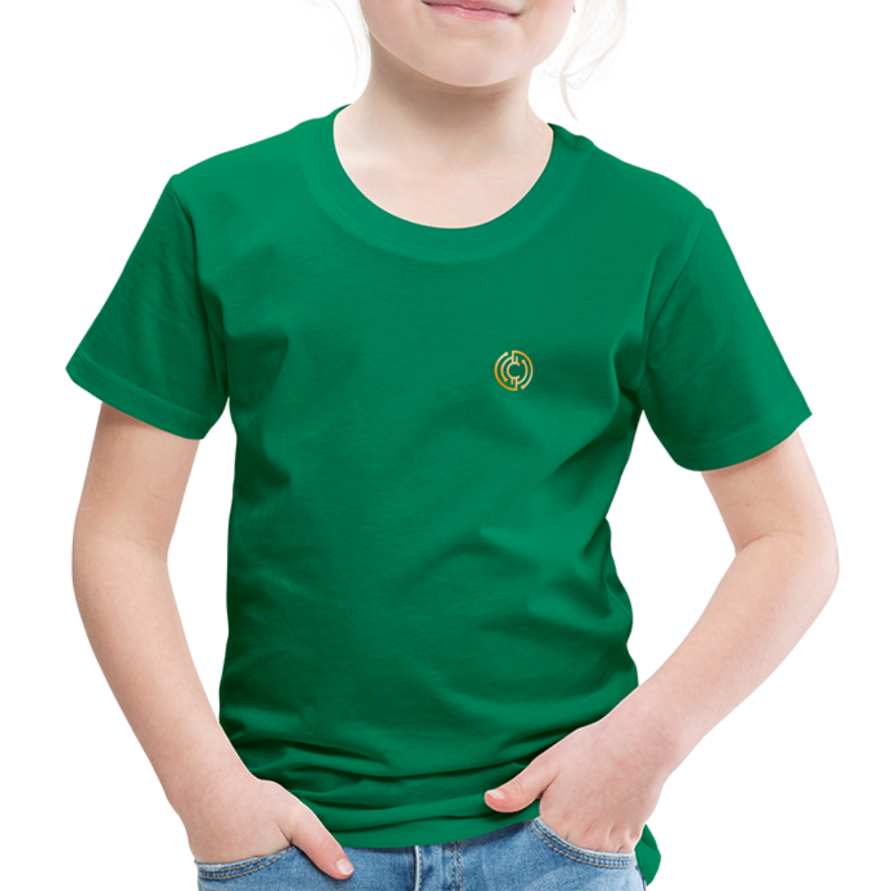 Kinder Premium T-Shirt Logo - Kelly Green