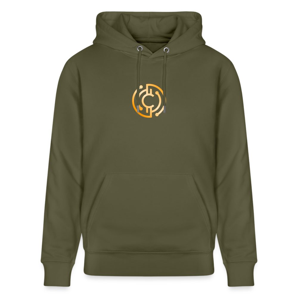 Männer Bio-Hoodie Logo - Iron Man Edition - Khaki Grün