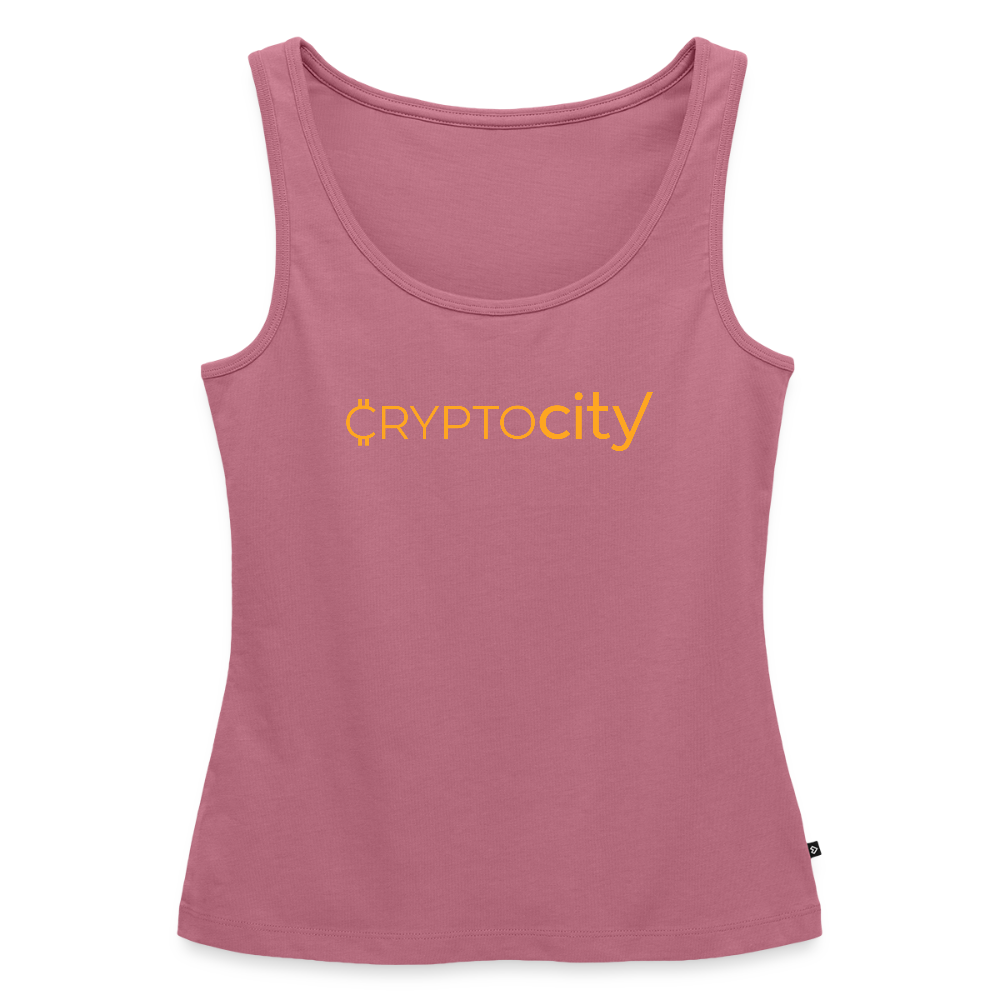 Frauen Premium Tank Top mit dem klassischen CryptoCity Schriftzug - Mauve