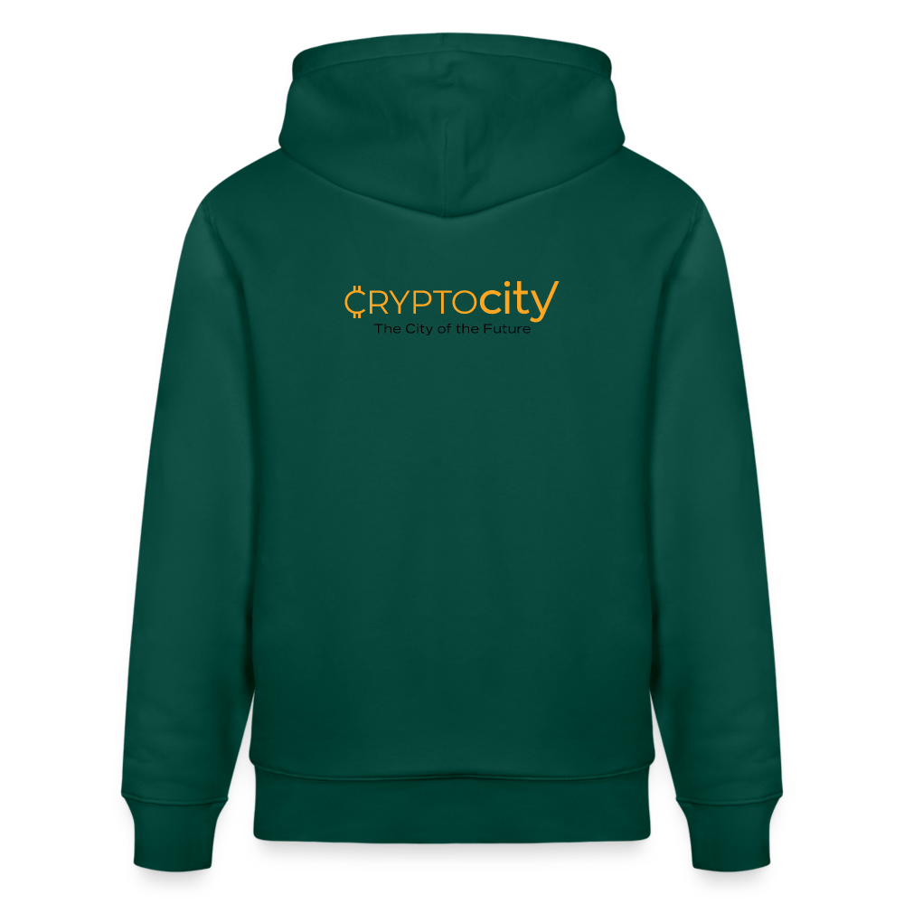 Männer Bio-Hoodie The City + Logo - Iron Man Edition - Forest