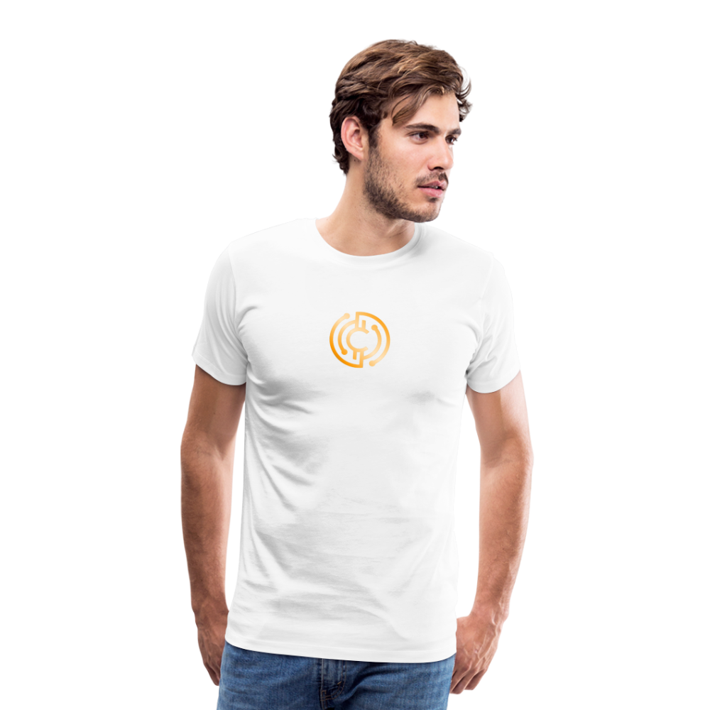 Männer Premium T-Shirt - The City + Logo - Iron Man Edition - Weiß