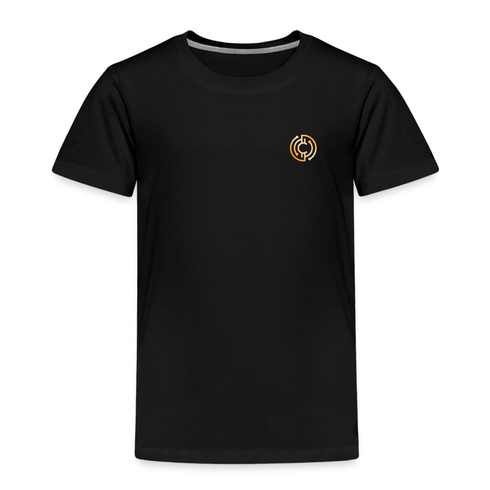 Kinder Premium T-Shirt Logo - Schwarz