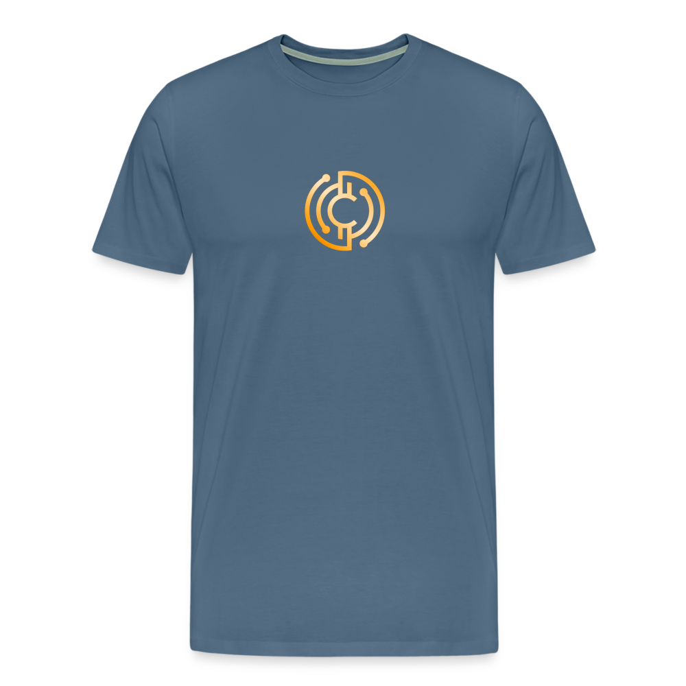 Männer Premium T-Shirt - The City + Logo - Iron Man Edition - Blaugrau