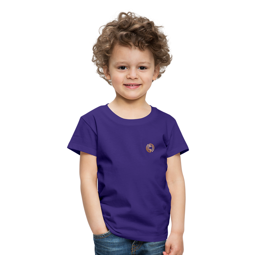Kinder Premium T-Shirt Logo - Lila