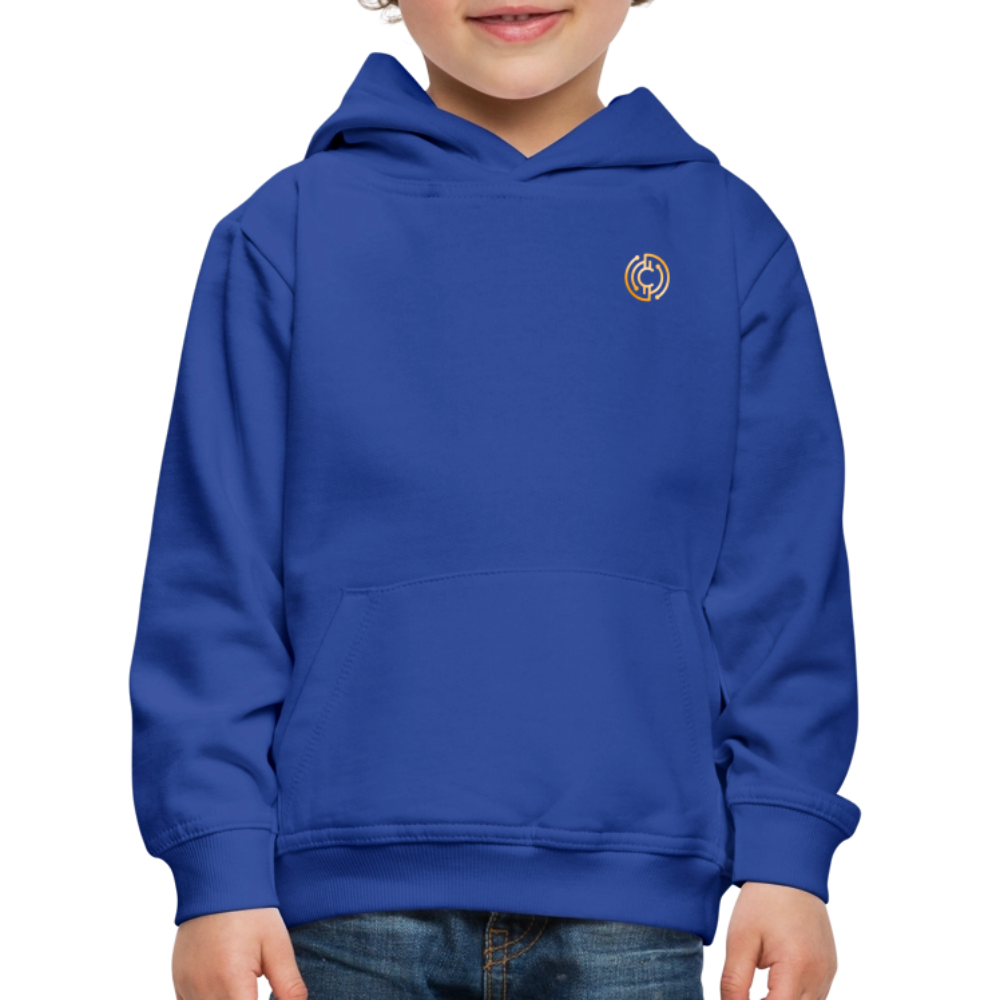 Kinder Premium Hoodie Logo - Royalblau
