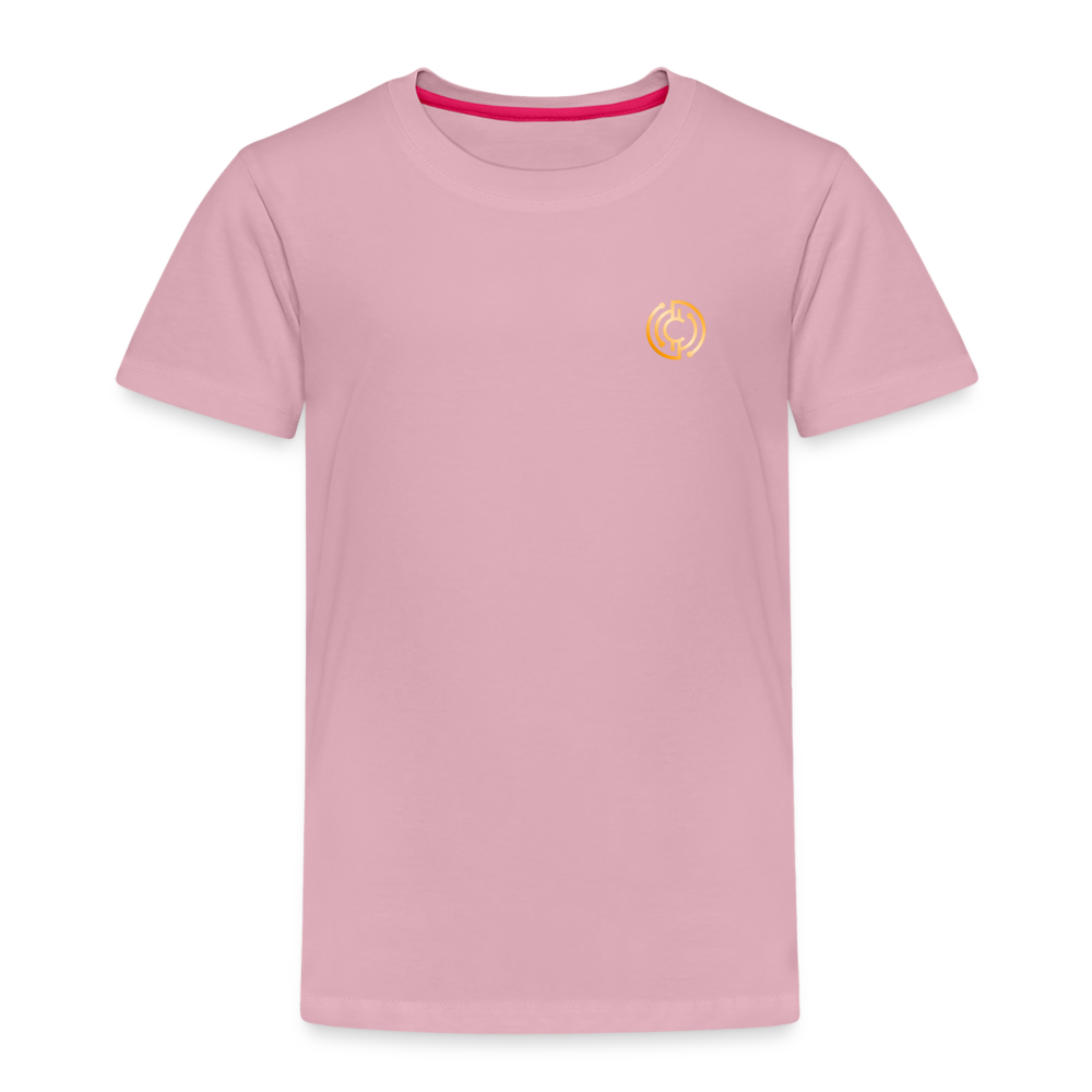 Kinder Premium T-Shirt Logo - Hellrosa