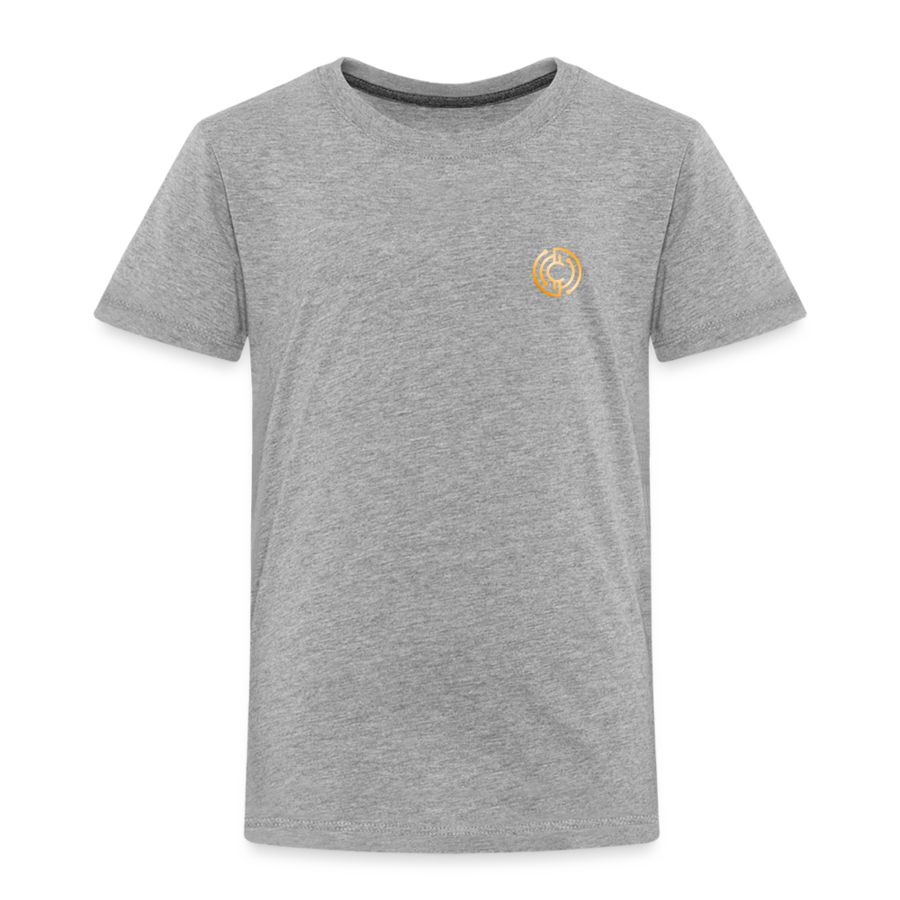 Kinder Premium T-Shirt Logo - Grau meliert