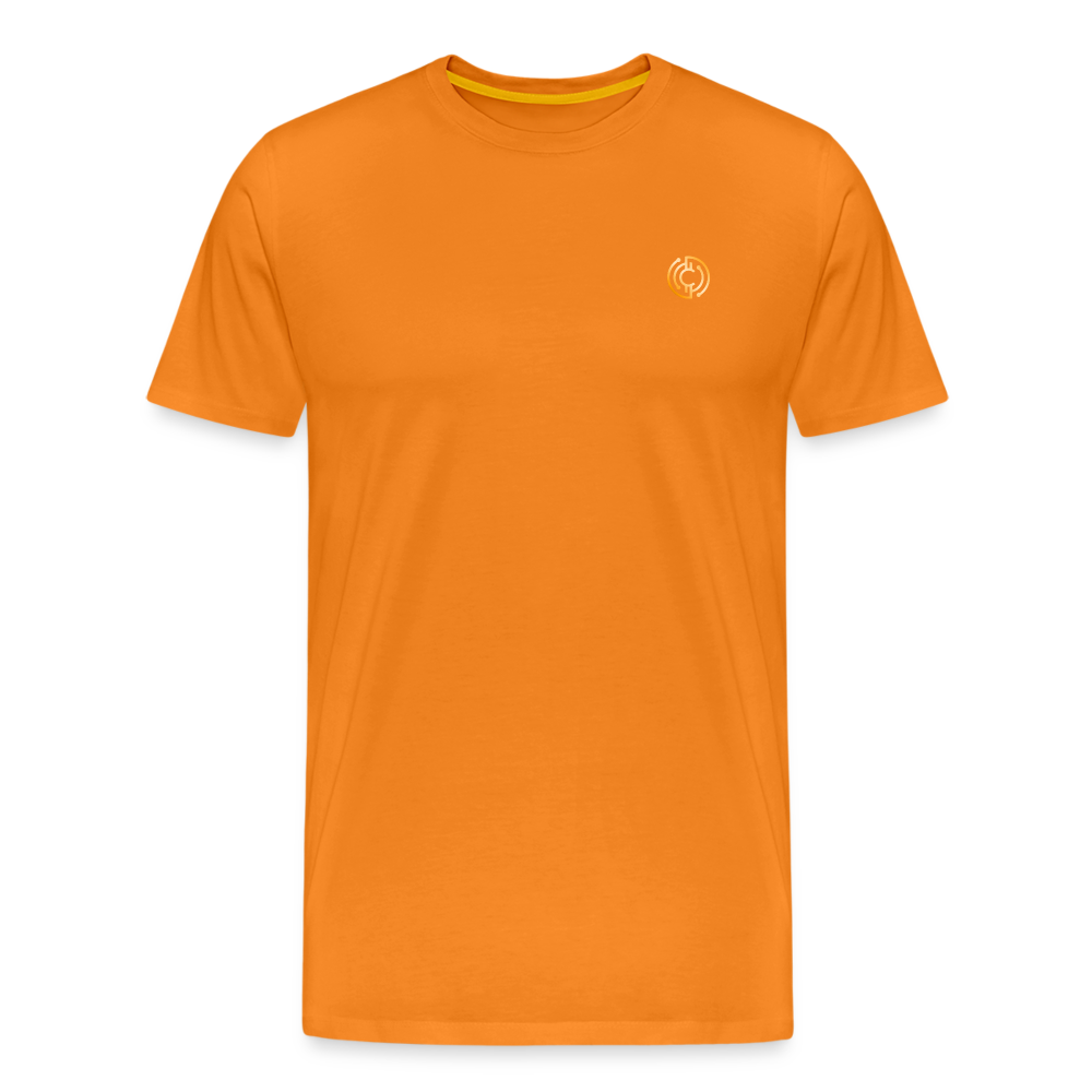 Männer Premium T-Shirt The City + Logo - Orange