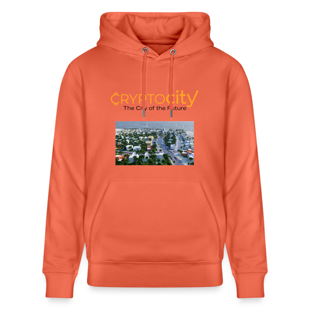 Unisex Bio-Hoodie The City of the Future - Hellrot