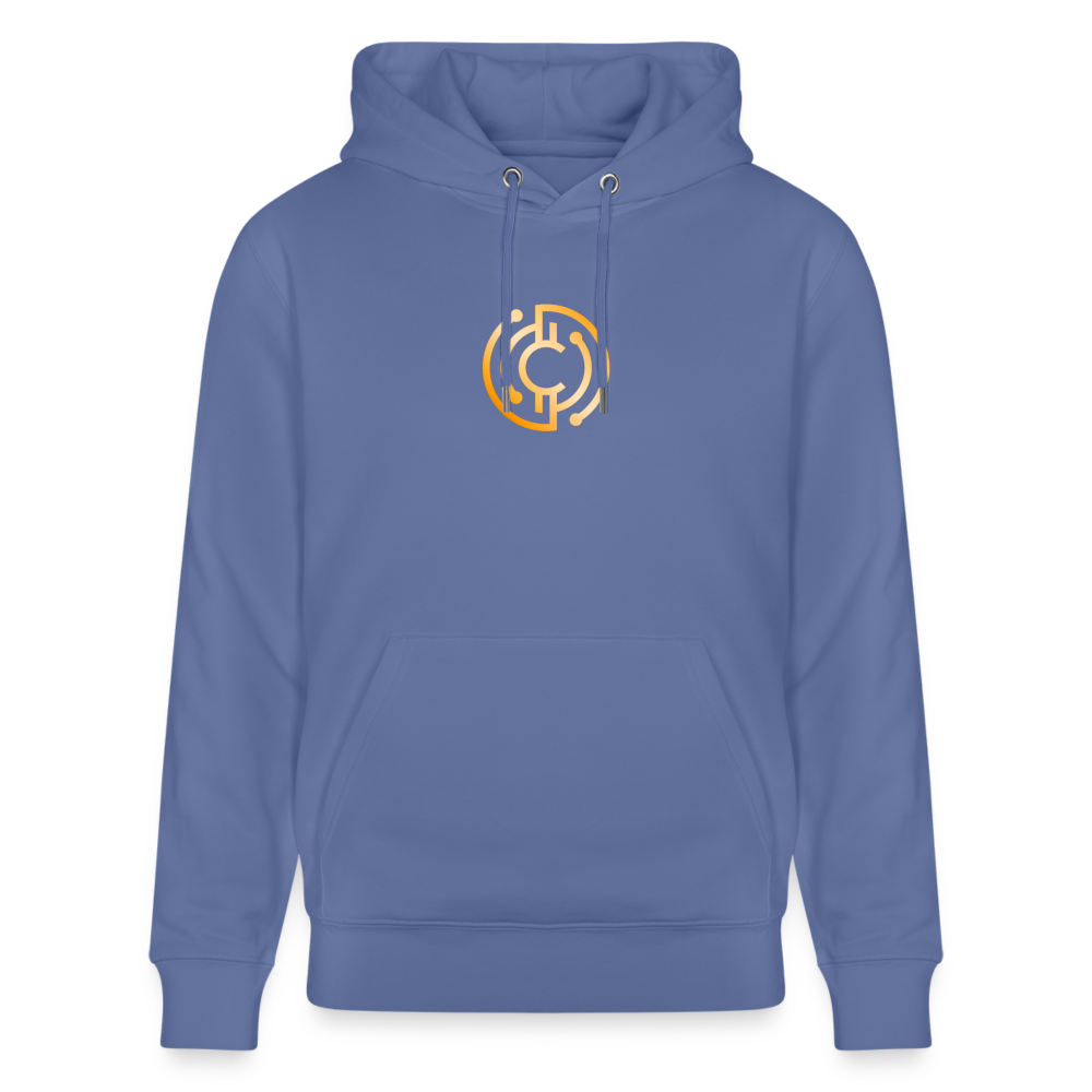 Männer Bio-Hoodie The City + Logo - Iron Man Edition - Blau