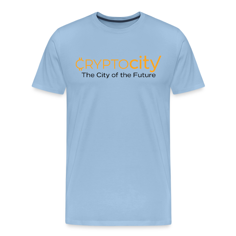 Männer Premium T-Shirt City of the Future - Sky