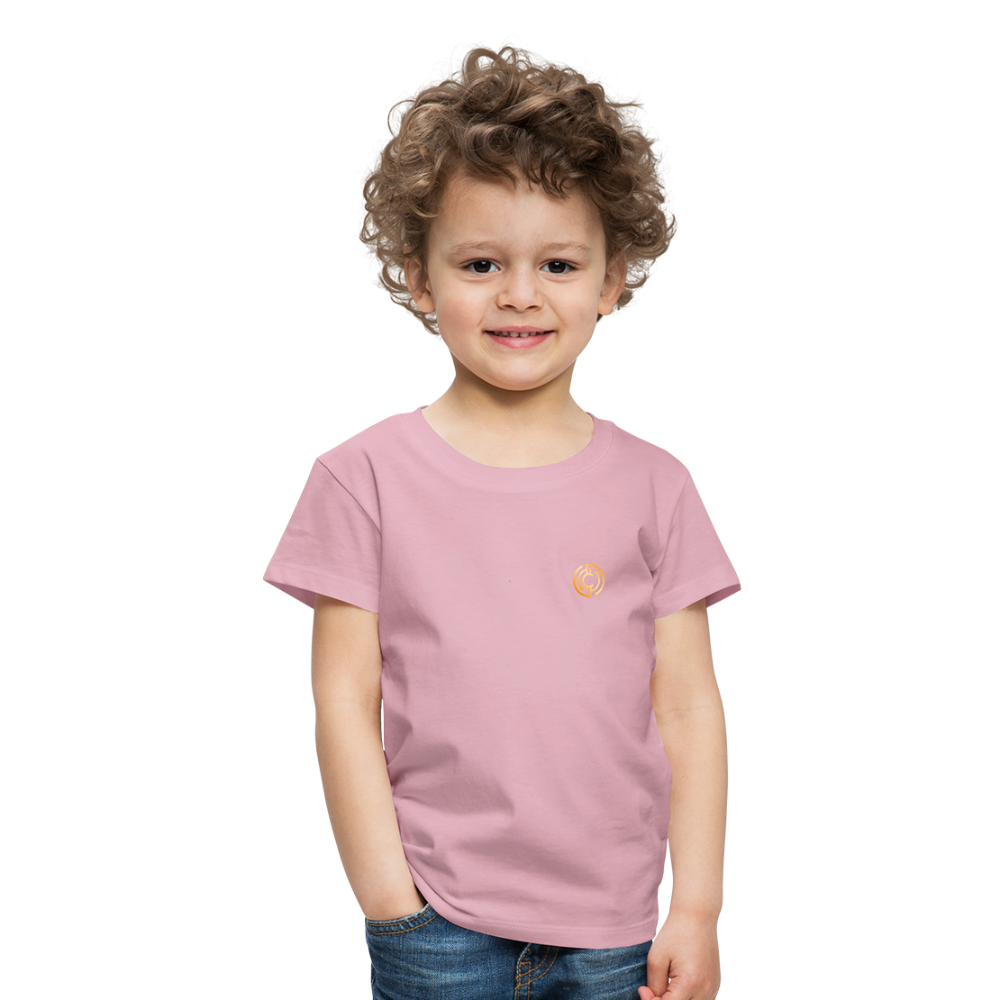 Kinder Premium T-Shirt Logo - Hellrosa