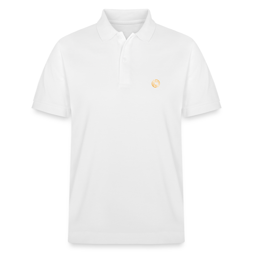 Bio-Poloshirt Herren Logo - Weiß