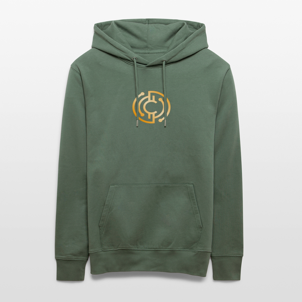 Männer Bio-Hoodie Logo - Iron Man Edition - Tanngrün