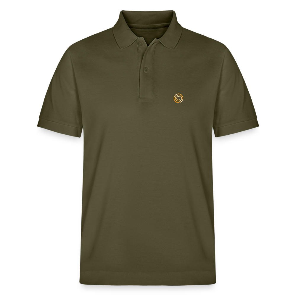 Bio-Poloshirt Herren The City + Logo - Khaki