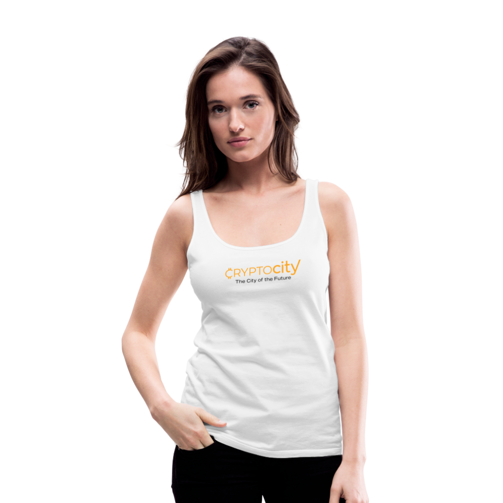 Frauen Premium Tank Top The City of the Future - Weiß