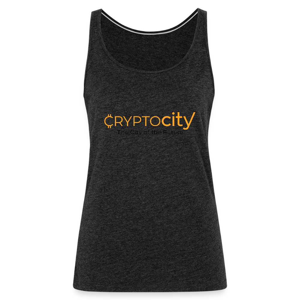 Frauen Premium Tank Top The City of the Future - Anthrazit