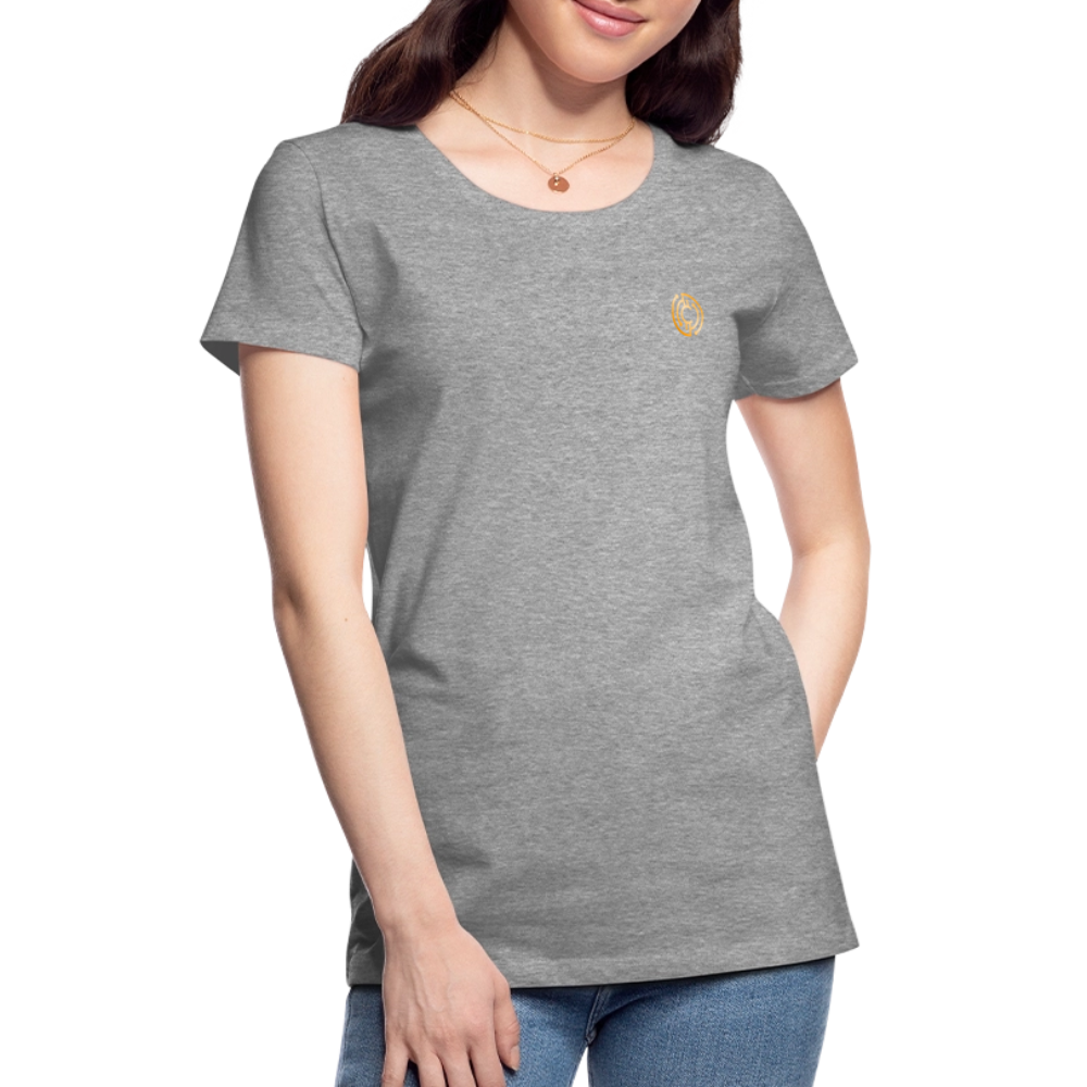 Frauen Premium T-Shirt Logo - Grau meliert
