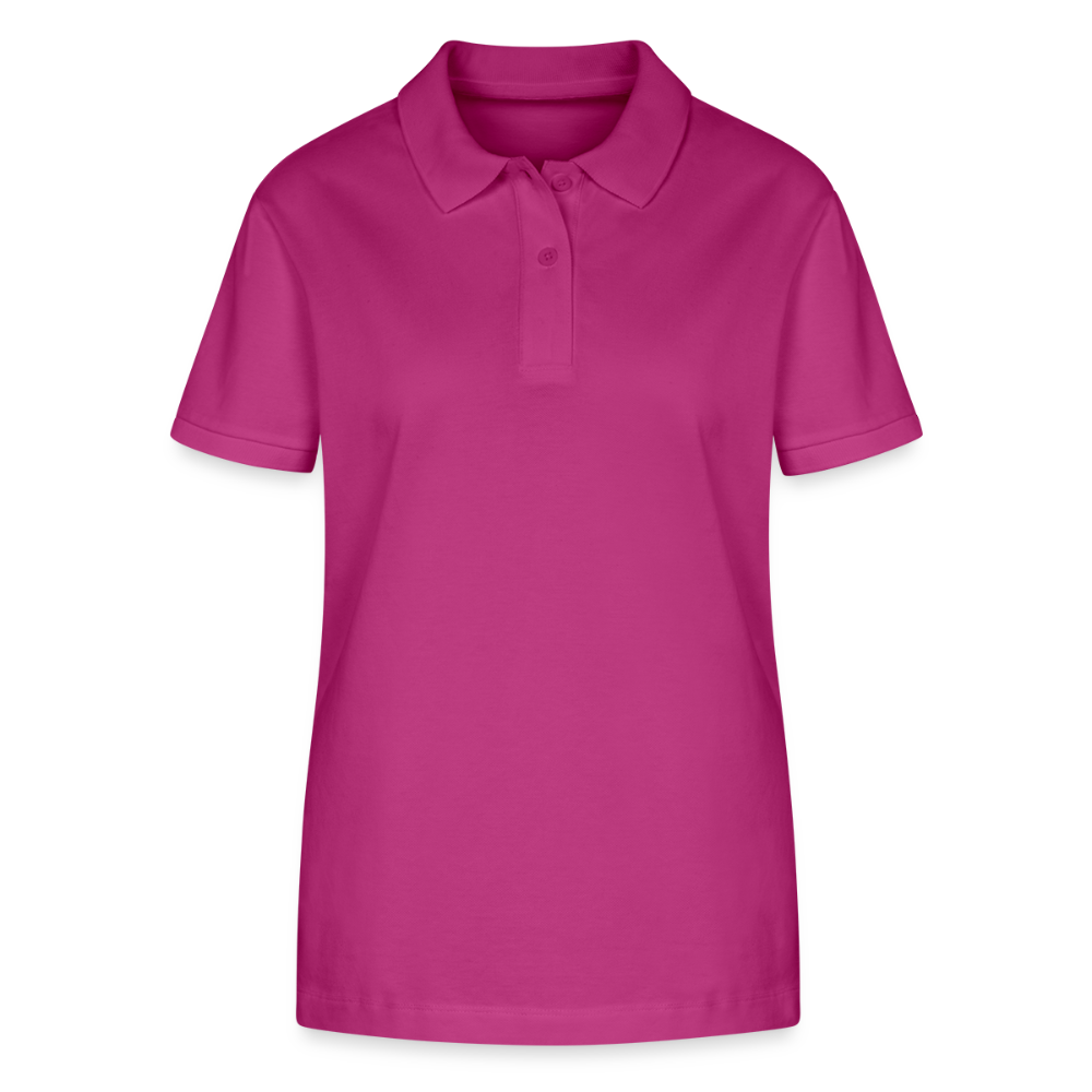 Frauen Bio-Poloshirt mit dem klassischen CryptoCity Schriftzug - Orchidee