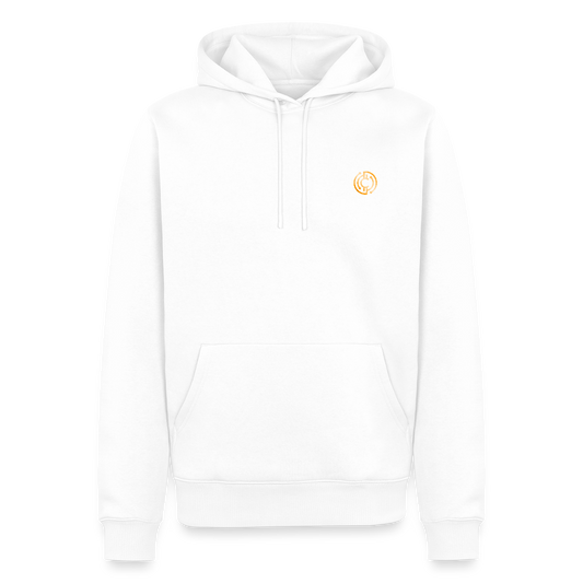 Männer Premium Hoodie The City + Logo - Weiß