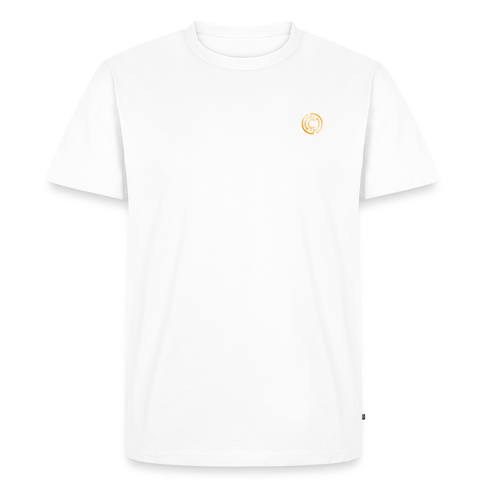Männer Premium T-Shirt Logo - Weiß
