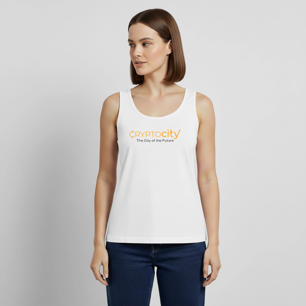 Frauen Premium Tank Top The City of the Future - Weiß