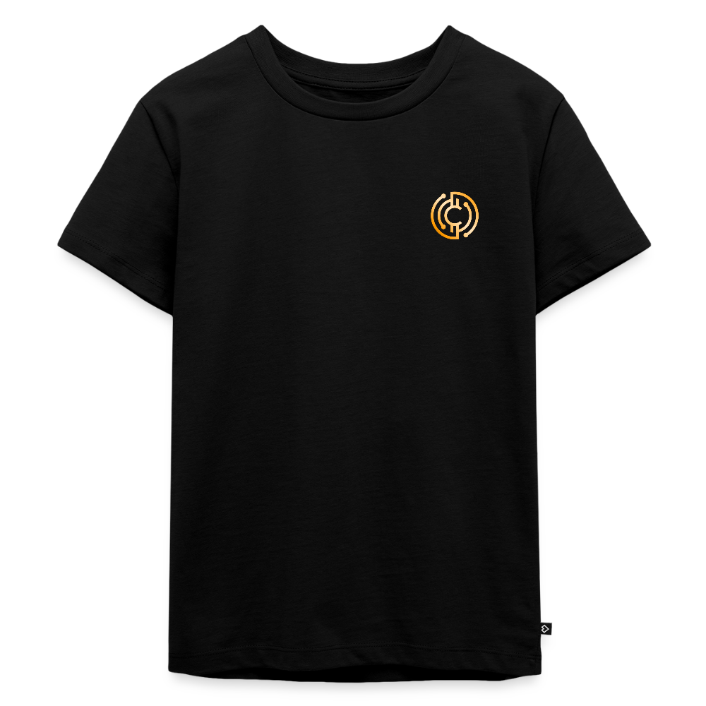 Kinder Premium T-Shirt Logo - Schwarz