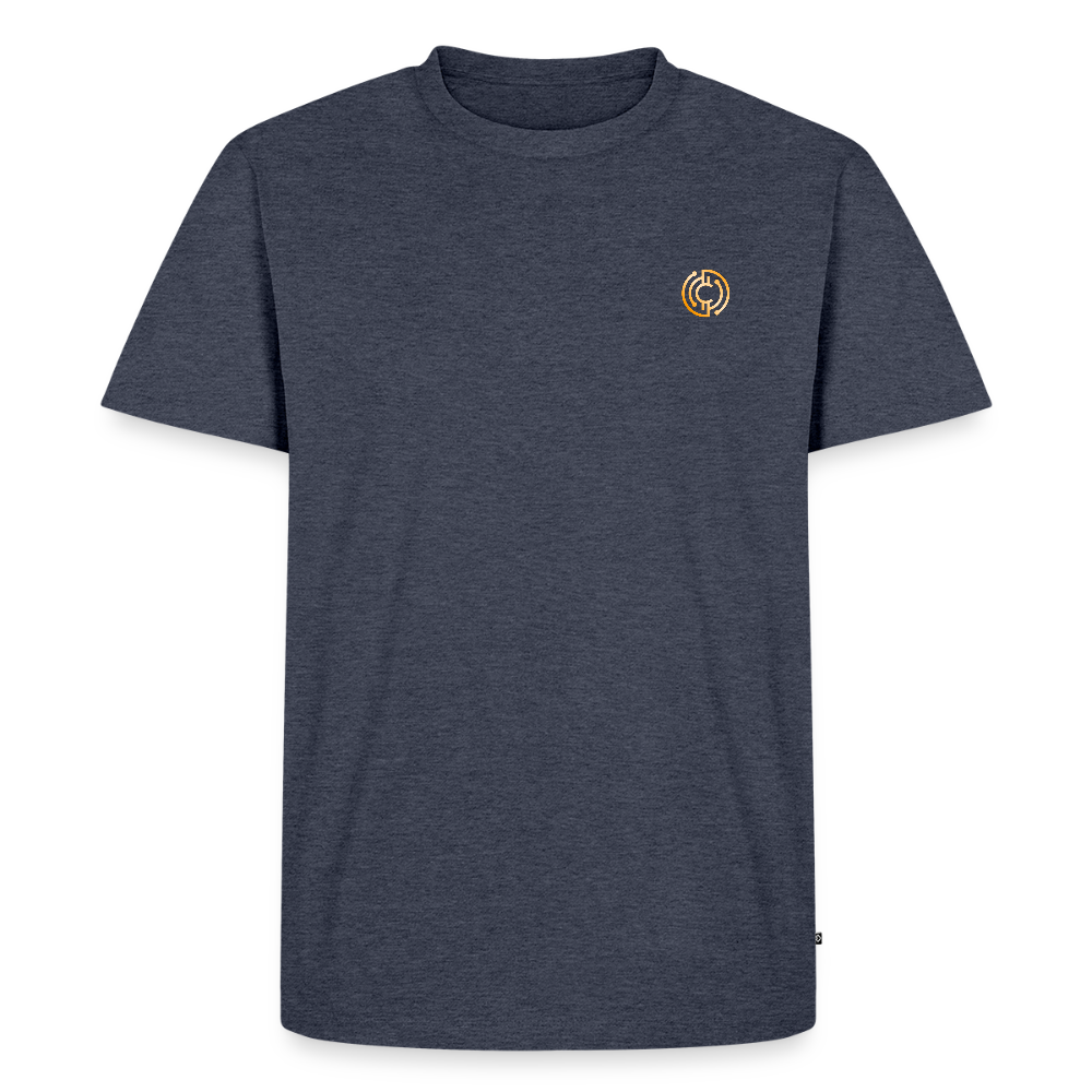 Männer Premium T-Shirt The City + Logo - Jeansblau 