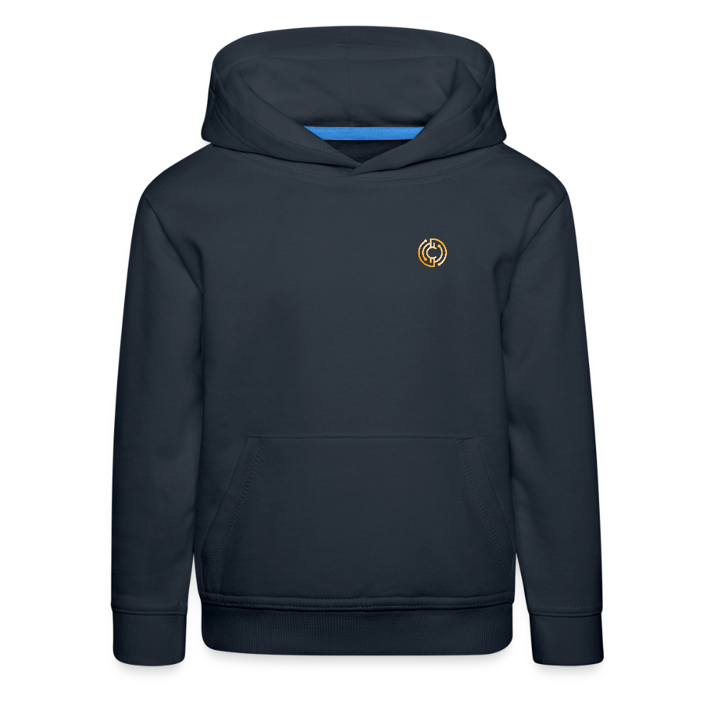Kinder Premium Hoodie Logo - Navy