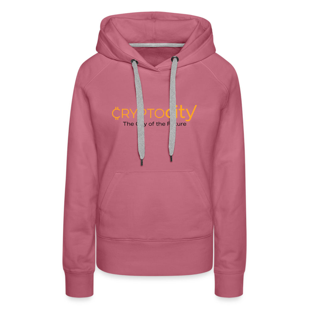 Frauen Premium Hoodie The City of the Future - Malve