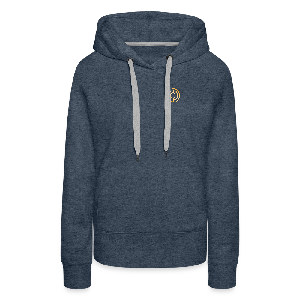Frauen Premium Hoodie Logo - Jeansblau