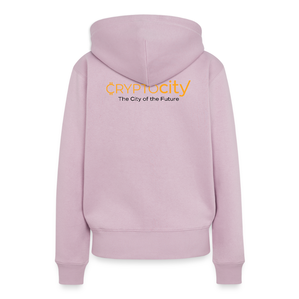 Frauen Premium Hoodie The City + Logo - Altrosa