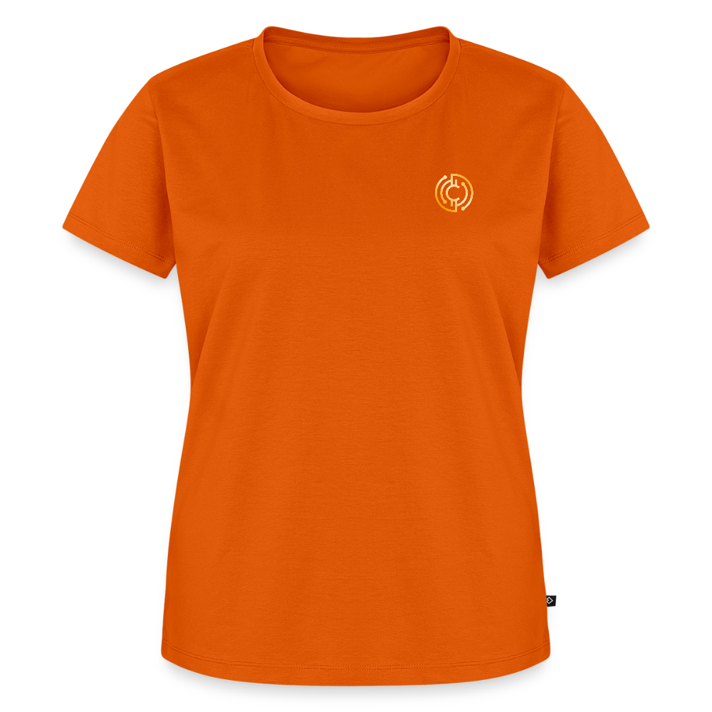 Frauen Premium T-Shirt Logo - Orange 