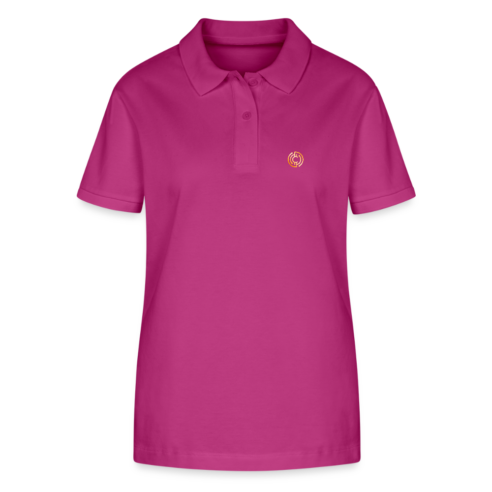 Frauen Bio-Poloshirt Logo - Orchidee