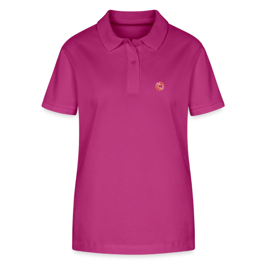 Frauen Bio-Poloshirt Logo - Orchidee