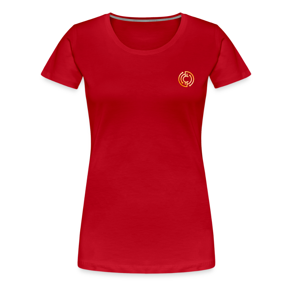 Frauen Premium T-Shirt Logo - Rot