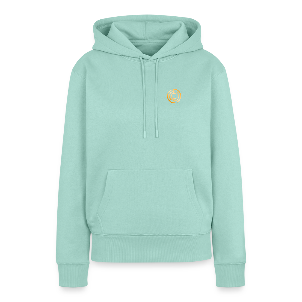 Frauen Premium Hoodie The City + Logo - Mint 