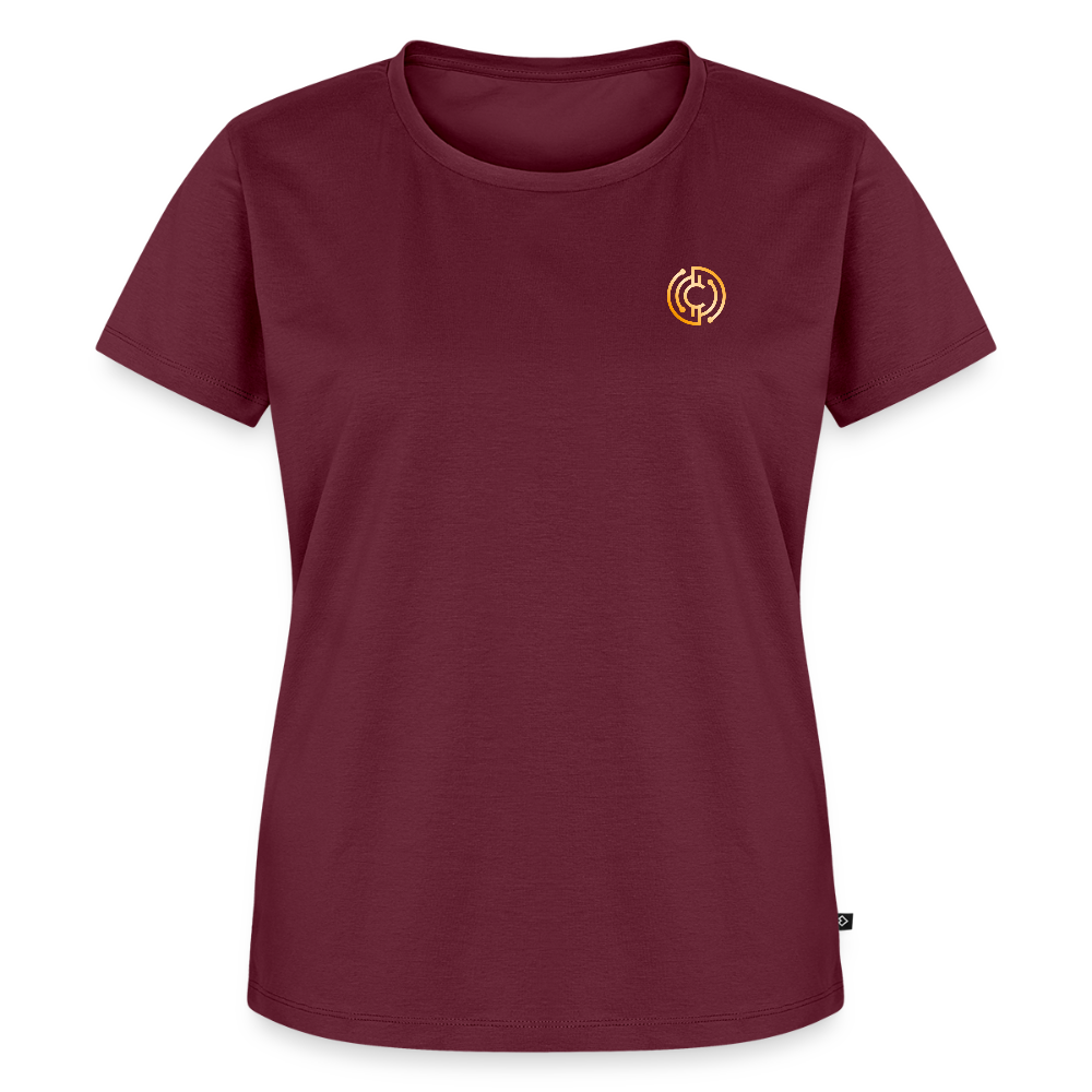 Frauen Premium T-Shirt Logo - Burgunderrot