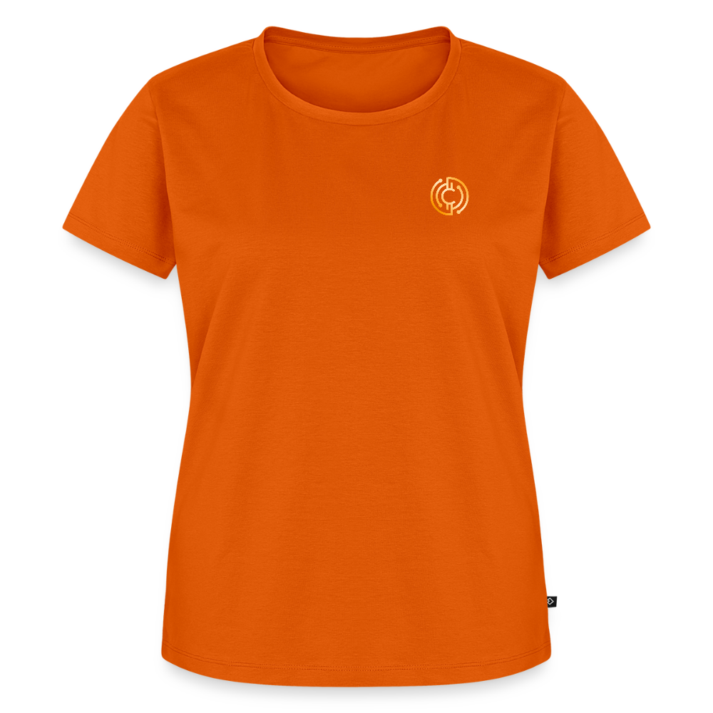 Frauen Premium T-Shirt The City + Logo - Orange 
